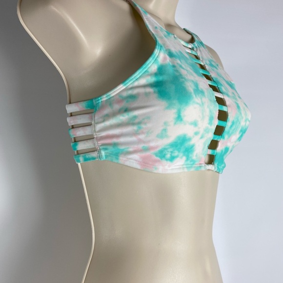 Hollister Green The Die Swimsuit Top Women Size Small - Picture 6 of 7